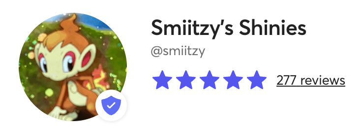Mercari seller profile for Crown Collectibles (@smiitzy) showing 5-star rating with 277 reviews and a verified badge.